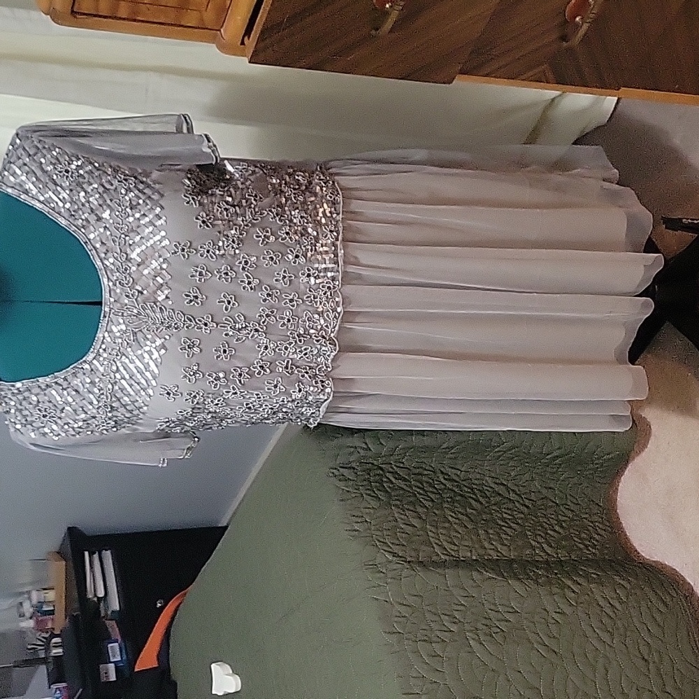 Silver Cocktail Dress